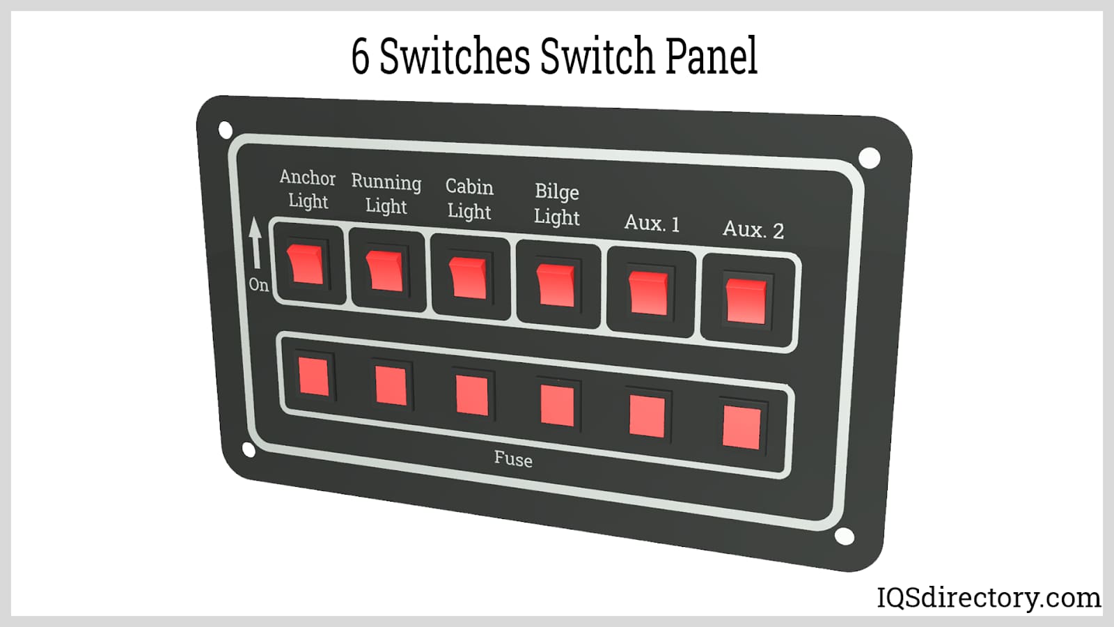 Six Switches Switch Panel